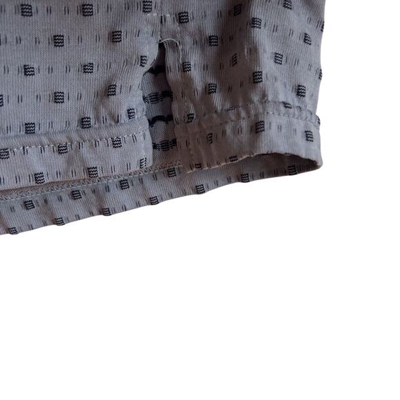 Vtg Yves Saint Laurent Polo Shirt Men's Sz M 100% Cotton Blue Gray Geometric - Picture 11 of 16